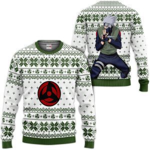 Kakashi Hatake Ugly Christmas Sweater Pullover Hoodie Custom For Anime Fans