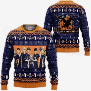 Karasuno Ugly Christmas Sweater Pullover Hoodie Xmas Shirt