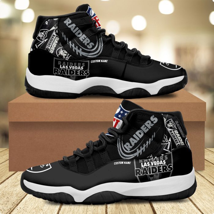 Las Vegas Raiders Personalized JD11 Sneaker Basketball Shoes