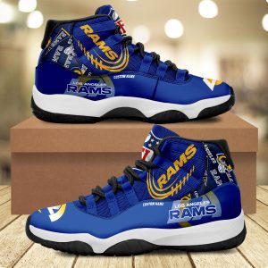 Los Angeles Rams Personalized JD11 Sneaker Basketball Shoes