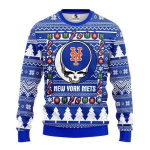 MLB New York Mets Grateful Dead Christmas Ugly Sweater