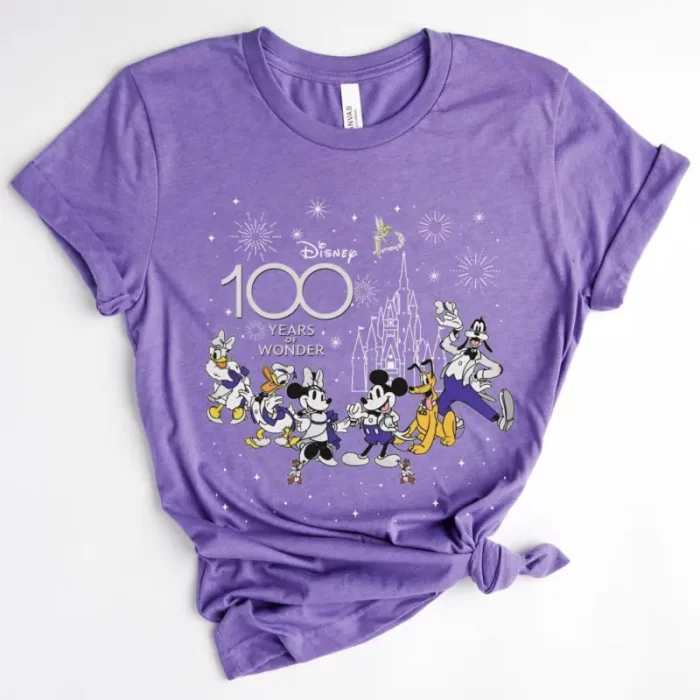 Mickey Friends 100 Years Of Wonder Disney Anniversary Disneyland Trip Kid Tee - Unisex T-Shirt