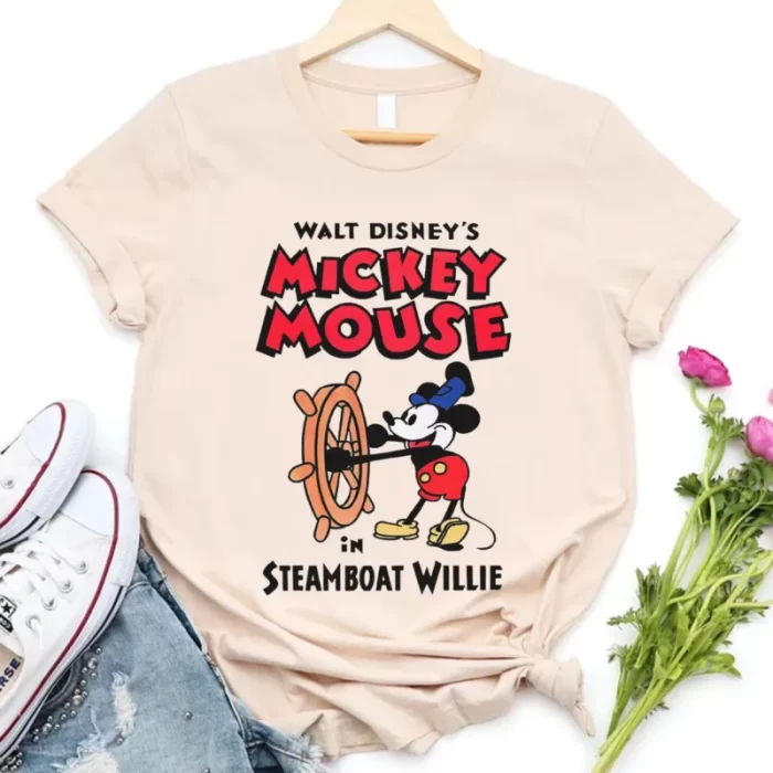 Mickey Mouse 1928 Co Steamboat Willie Kid Tee - Unisex T-Shirt