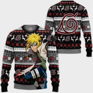 Minato Namikaze Ugly Christmas Sweater Pullover Hoodie Custom Anime