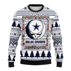 NFL Dallas Cowboys Grateful Dead Ugly Christmas Sweater