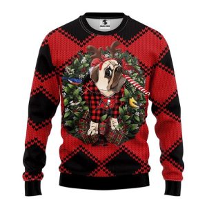 NFL Tampa Bay Buccaneers Pug Dog Ugly Christmas Sweater