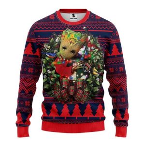 NHL Florida Panthers Groot Hug Ugly Christmas Sweater