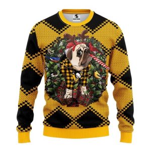 NHL Pittsburgh Penguins Pug Dog Ugly Christmas Sweater