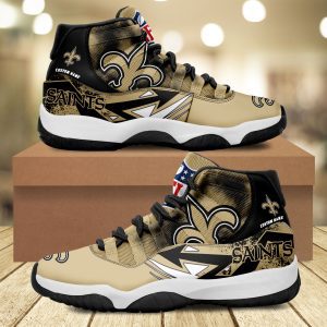 New Orleans Saints Big Logo NFL Personalized JD11 Sneaker Basketball Shoes