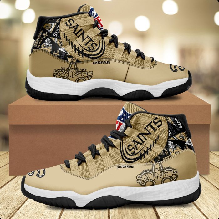 New Orleans Saints Personalized JD11 Sneaker Basketball Shoes