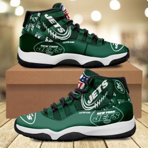 New York Jets Personalized JD11 Sneaker Basketball Shoes