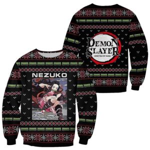 Nezuko Kamado Ugly Christmas Sweater Pullover Hoodie Anime Custom Clothes