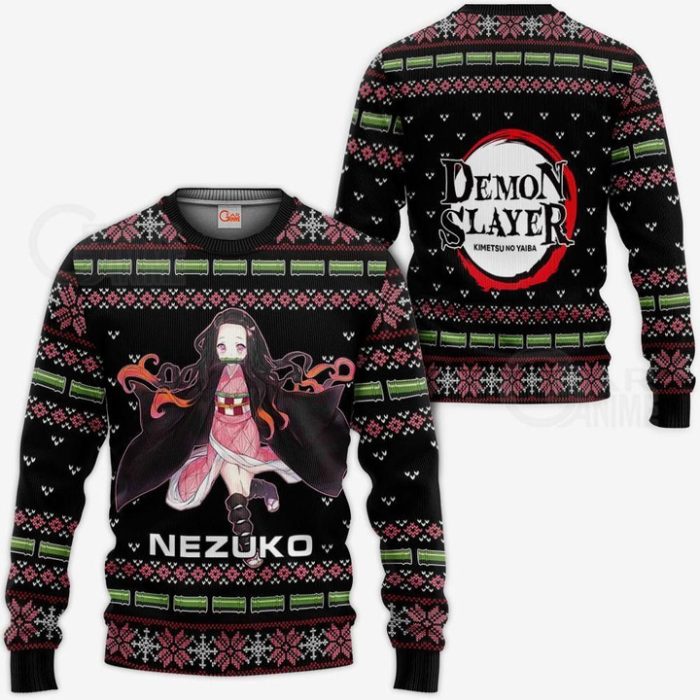 Nezuko Kamado Ugly Christmas Sweater Pullover Hoodie Anime Gift