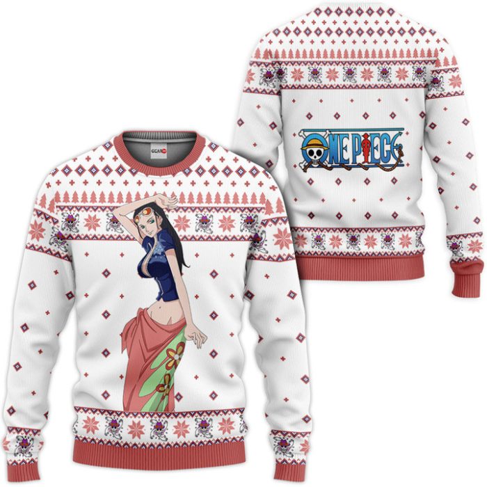 Nico Robin Custom Ugly Christmas Sweater Pullover Hoodie