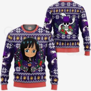 Nico Robin Ugly Christmas Sweater Pullover Hoodie One Piece Anime Xmas