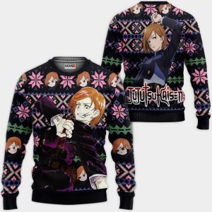 Nobara Kugisaki Ugly Christmas Sweater Pullover Hoodie Custom Anime Jujutsu Kaisen Xmas Gifts
