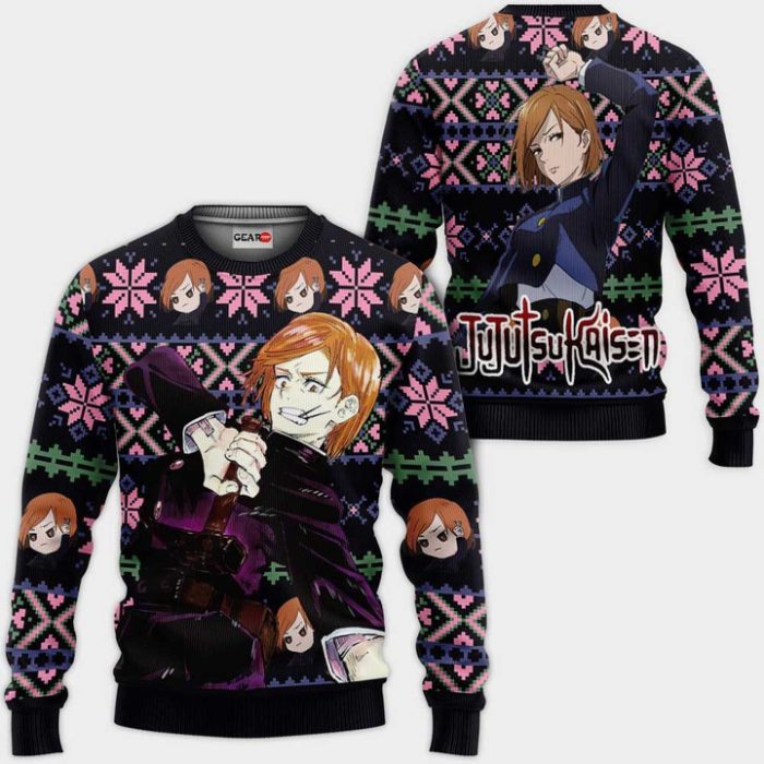 Nobara Kugisaki Ugly Christmas Sweater Pullover Hoodie Custom Xmas Gifts