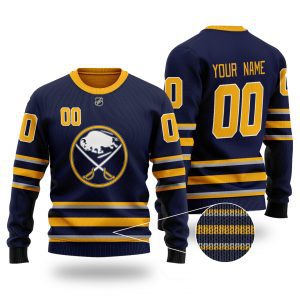 Personalized Buffalo Sabres Black Ugly Sweater