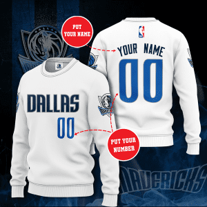 Personalized Dallas Mavericks Custom Name Sweater