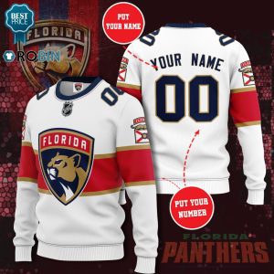 Personalized Florida Panthers Custom Name And Number 3D Full Printed Sweater Ugly Christmas Sweater