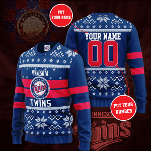 Personalized Minnesota Twins Custom Name Ugly Sweater