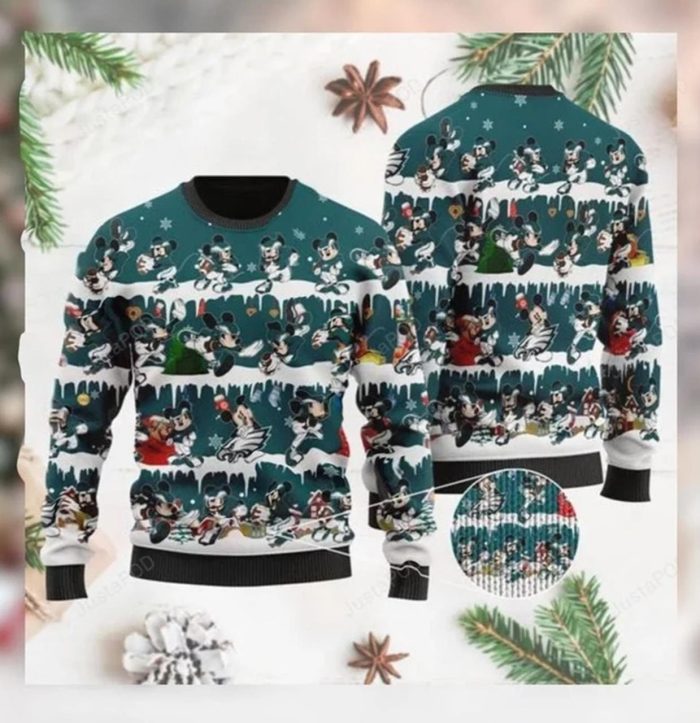 Philadelphia Eagles Mickey NFL American Football Ugly Christmas Sweater