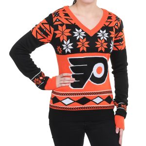 Philadelphia Flyers Big Logo Ugly Christmas Sweater