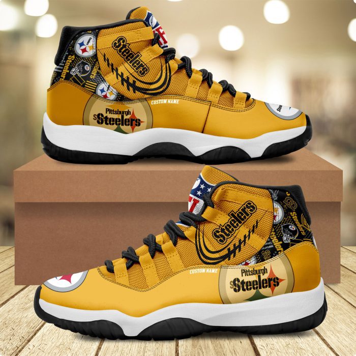 Pittsburgh Steelers Personalized JD11 Sneaker Basketball Shoes