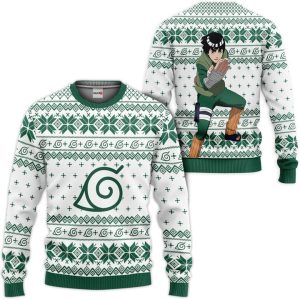 Rock Lee Ugly Christmas Sweater Pullover Hoodie Custom For Anime Fans