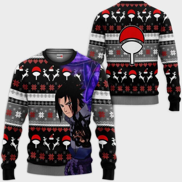 Sasuke Susanoo Ugly Christmas Sweater Pullover Hoodie Custom Anime