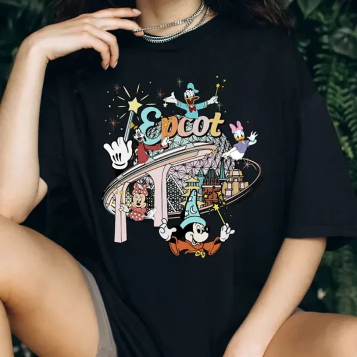 Sorcerer Mickey Minnie Donald Daisy Goofy Epcot Disney Park Kid Tee - Unisex T-Shirt