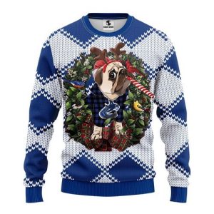 Vancouver Canucks Pug Dog Ugly Christmas Sweater