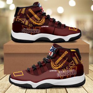 Washington Commanders Personalized JD11 Sneaker Basketball Shoes