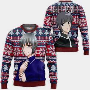 Yuki Sohma Ugly Christmas Sweater Pullover Hoodie Custom Anime Fruits Basket Xmas Gifts