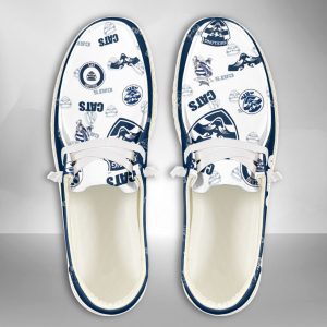 AFL Geelong Cats Hey Dude Shoes Wally Lace Up Loafers Moccasin Slippers HDS2283