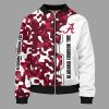 Alabama Crimson Tide Camouflage Red Bomber Jacket TBJ4458