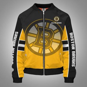 Boston Bruins Yellow Unisex Bomber Jacket TBJ4986