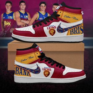 Brisbane Lions AFL Personalized AJ1 Nike Sneakers High Top Shoes