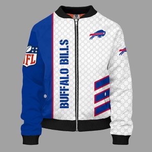 Buffalo Bills Blue Unisex Bomber Jacket Gucci Luxury Jacket TBJ4834