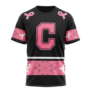 Cleveland Guardians Specialized Design In Classic Style With Paisley! In October We Wear Pink Breast Cancer Unisex T-Shirt