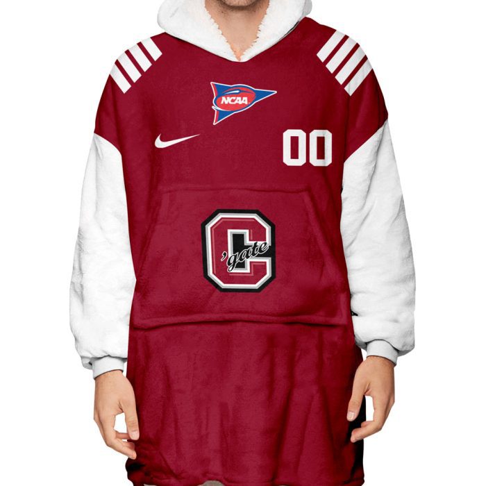 Colgate Raiders - Personalize Oodie Blanket Hoodie Wearable Blanket