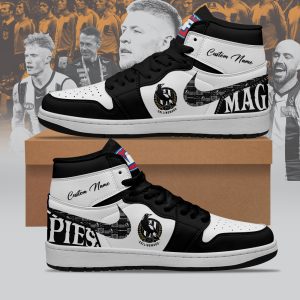 Collingwood Magpies AFL Personalized AJ1 Nike Sneakers High Top Shoes