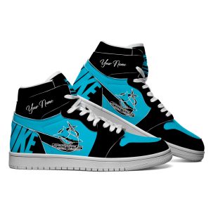 Cronulla Sutherland Sharks Custom Name NRL AJ1 Nike Sneakers High Top Shoes Collection