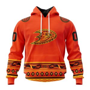 Custom NHL Anaheim Ducks Specialized National Day For Truth And Reconciliation Unisex Pullover Hoodie