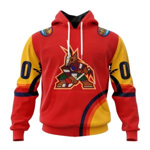 Custom NHL Arizona Coyotes Special All-Star Game Florida Sunset Unisex Pullover Hoodie