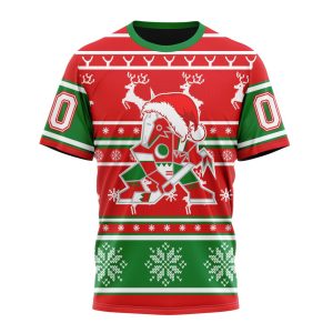 Custom NHL Arizona Coyotes Specialized Unisex Christmas Is Coming Santa Claus Unisex Tshirt TS3722