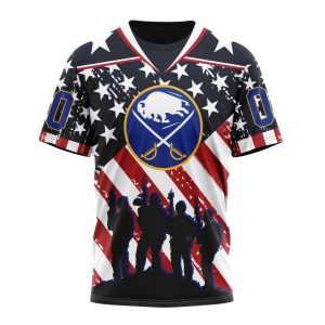 Custom NHL Buffalo Sabres Specialized Kits For Honor US's Military Unisex Tshirt TS3733