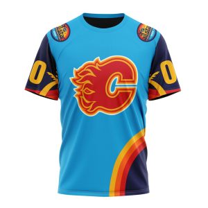 Custom NHL Calgary Flames Special All-Star Game Atlantic Ocean Unisex Tshirt TS3738