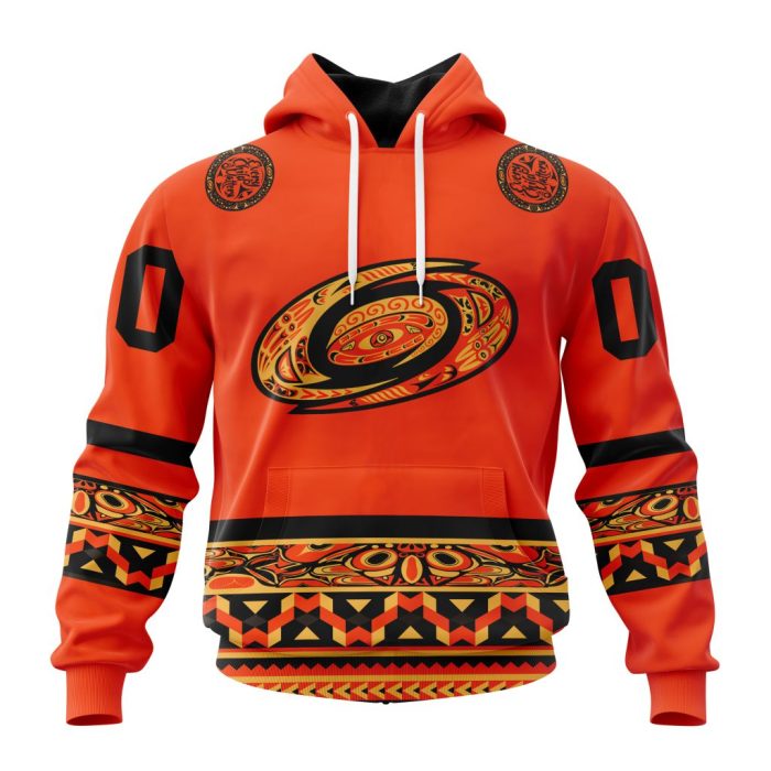 Custom NHL Carolina Hurricanes Specialized National Day For Truth And Reconciliation Unisex Pullover Hoodie