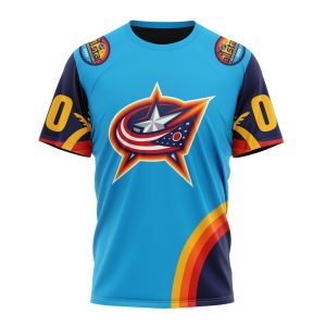 Custom NHL Columbus Blue Jackets Special All-Star Game Atlantic Ocean Unisex Tshirt TS3764